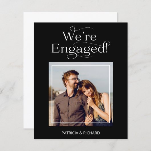 予算我々は婚約婚約した発表 (正面/裏面)