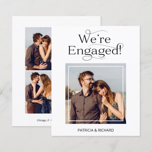 予算我々は婚約婚約した発表 (正面/裏面)