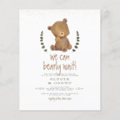 予算我々は心から待つことができる金ゴールドフォレストの赤ちゃんシャワー (正面)