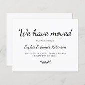 予算我々は新しい家を動かす発表を移動した (正面/裏面)