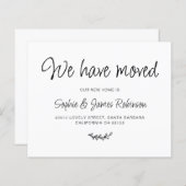 予算我々は新しい家を動かす発表を移動した (正面/裏面)