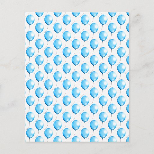 予算我々は早期に待つことができる男の赤ちゃんシャワー チラシ (裏面)