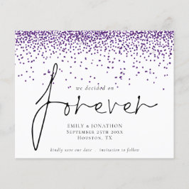 予算我々は永遠にパープルグリッター日を決定救した