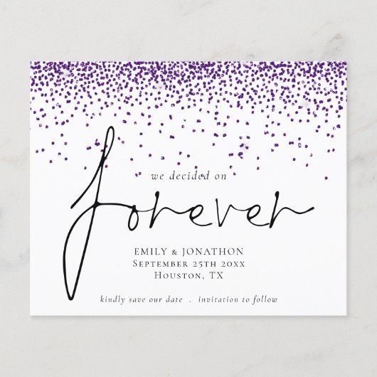 予算我々は永遠にパープルグリッター日を決定救した (正面)