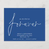 予算我々は永遠に青に決定した日付を保存 (正面)