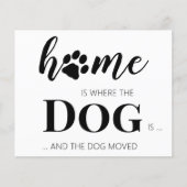 予算我々は犬を動かす発表を移動した (正面)