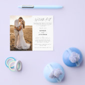 予算我々は結び目1結婚式レセプションフライヤー チラシ (シングル)