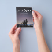 予算我々は駆け落ち手書き招待状チラシ チラシ (手)