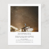 予算我々は駆け落ち手書き招待状チラシ チラシ (裏面)