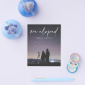 予算我々は駆け落ち手書き招待状チラシ チラシ (シングル)