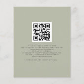 予算我々ソフトセージQRコード結婚式の招待をする (裏面)