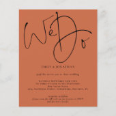 予算我々テラコッタQRコードウェディング招待する (正面)