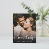 予算手書きスクリプト結婚の写真ありがとう (スタンド正面)