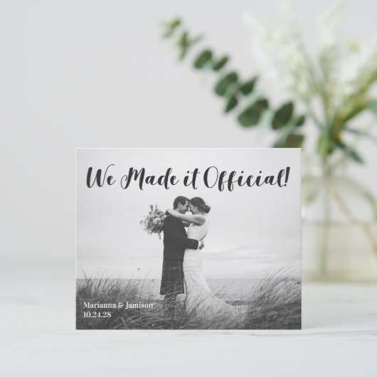 予算手書きタイポグラフィ結婚の発表 (スタンド正面)