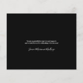 予算手書きタイポグラフィ結婚の発表 (裏面)