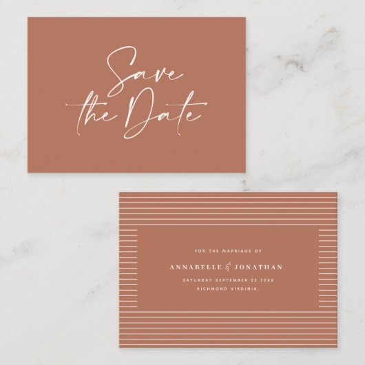 予算手書きタイポグラフィ結婚の発表 ノートカード (正面/裏面)