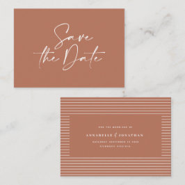 予算手書きタイポグラフィ結婚の発表 ノートカード