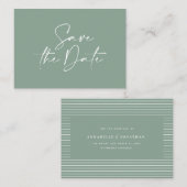 予算手書きタイポグラフィ結婚の発表 ノートカード (正面/裏面)