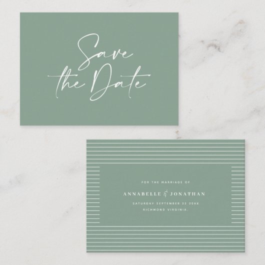 予算手書きタイポグラフィ結婚の発表 ノートカード (正面/裏面)