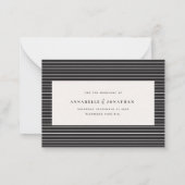 予算手書きタイポグラフィ結婚の発表 ノートカード (裏面)