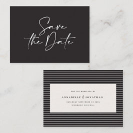 予算手書きタイポグラフィ結婚の発表 ノートカード