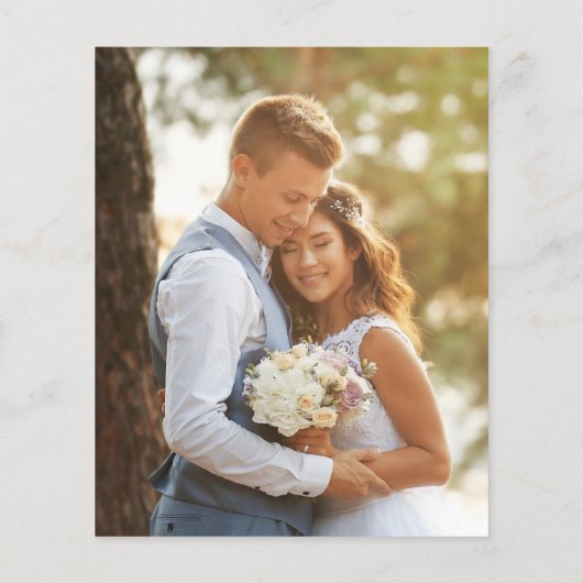 予算披露宴のみ結婚の写真たった今結婚しました チラシ (裏面)