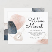 予算抽象芸術の新しい住所の引越しのお知らせ (正面/裏面)