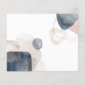 予算抽象芸術の新しい住所の引越しのお知らせ (裏面)