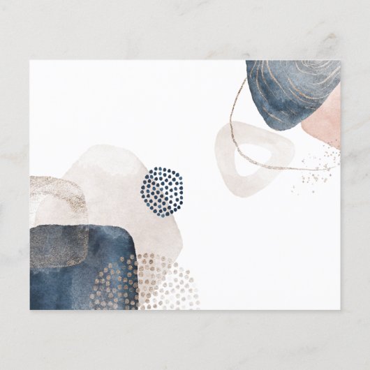 予算抽象芸術の新しい住所の引越しのお知らせ (裏面)