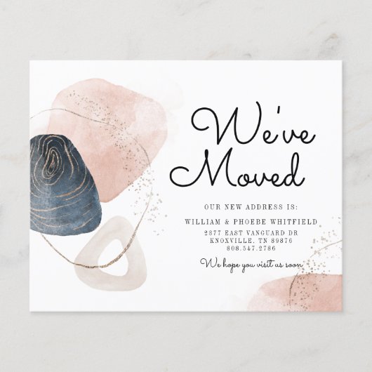 予算抽象芸術の新しい住所の引越しのお知らせ (正面)