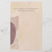 予算抽象芸術メルロとマスタードの結婚式の招待 チラシ (裏面)