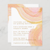 予算抽象芸術水の色の旋回カップルのシャワー (正面/裏面)