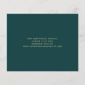 予算抽象芸術水カラーティール（緑がかった色）金ゴールド保存日付 (裏面)