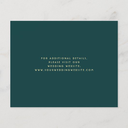 予算抽象芸術水カラーティール（緑がかった色）金ゴールド保存日付 (裏面)