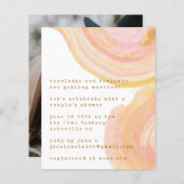 予算抽象芸術水彩写真カップルのシャワー (正面/裏面)