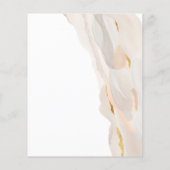 予算抽象芸術結婚式招待状 (裏面)