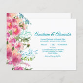 予算招待状結婚の式。 (正面/裏面)