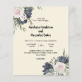 予算招待状結婚の式。 チラシ (正面)