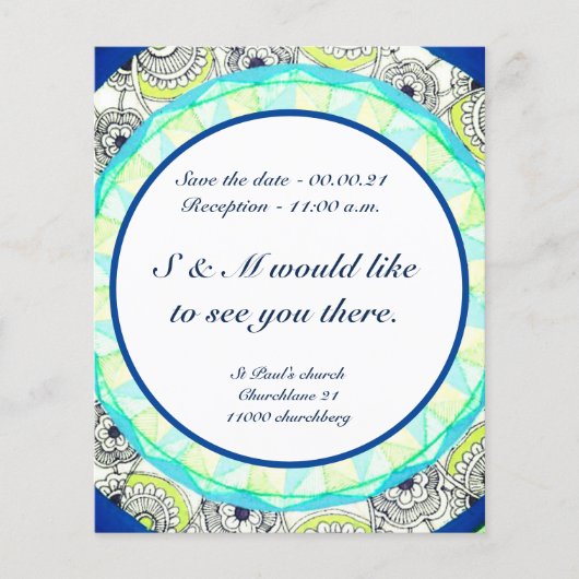 予算招待状 (正面)