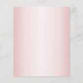 予算招待状40th誕生日パーティー、レトロバラ チラシ (裏面)