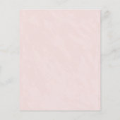 予算招待状 – 任意のイベント – 両面 (裏面)