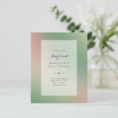 予算招待状 – 任意のイベント- GreenAbstract (スタンド正面)