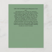 予算招待状 – 任意のイベント- GreenAbstract (裏面)