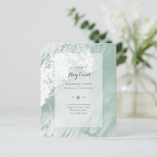 予算招待状 – 任意のイベント- SAGE抽象芸術 (スタンド正面)