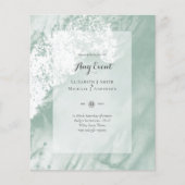 予算招待状 – 任意のイベント- SAGE抽象芸術 (正面)