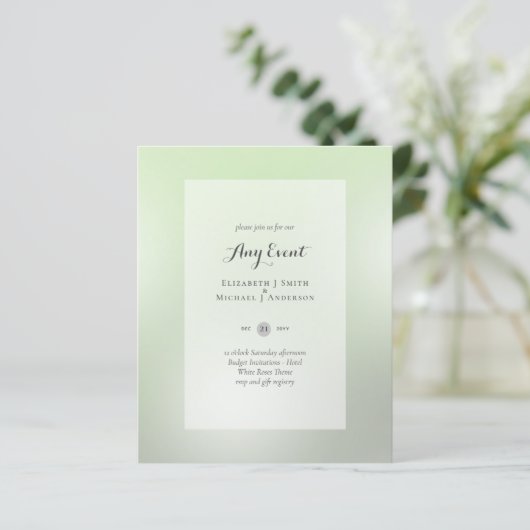 予算招待状 – 任意のイベント- SAGE抽象芸術 (スタンド正面)