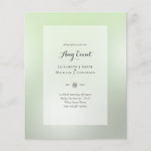 予算招待状 – 任意のイベント- SAGE抽象芸術 (正面)