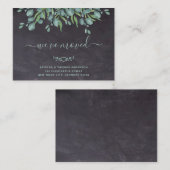 予算教書ユーカリ引越し発表 ノートカード (正面/裏面)