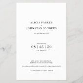 予算数々の写真コラージュ結婚式の日付を保存 チラシ (裏面)