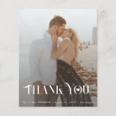 予算数々の写真集結婚のサンキューカード チラシ (正面)